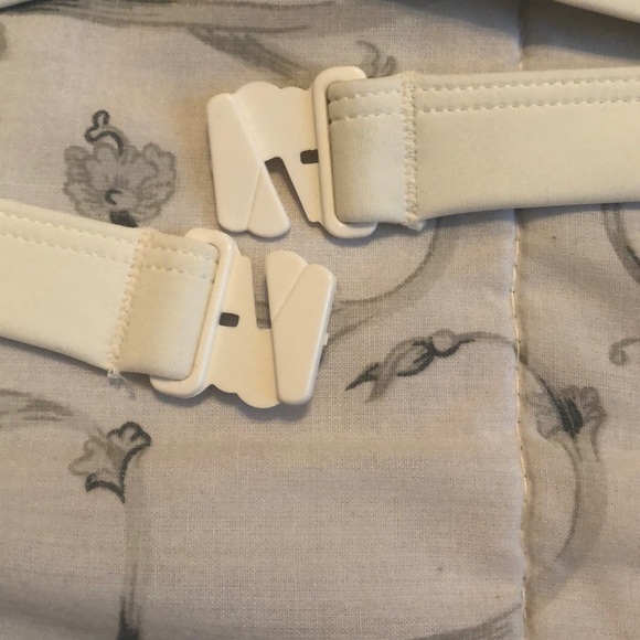 White with yellow neon detail bathing suit top - Picture 3 of 4